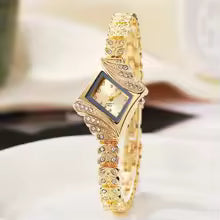 Fashion Women Watches Bracelet Watch Luxury Ladies Crystal Quartz Rhombus Bangle Rhinestone Wrist Watch Relogio Feminino